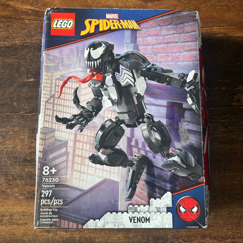 LEGO Marvel Spider-Man Venom Figure 76230 Set 297 Pcs New Damaged Box Symbiote